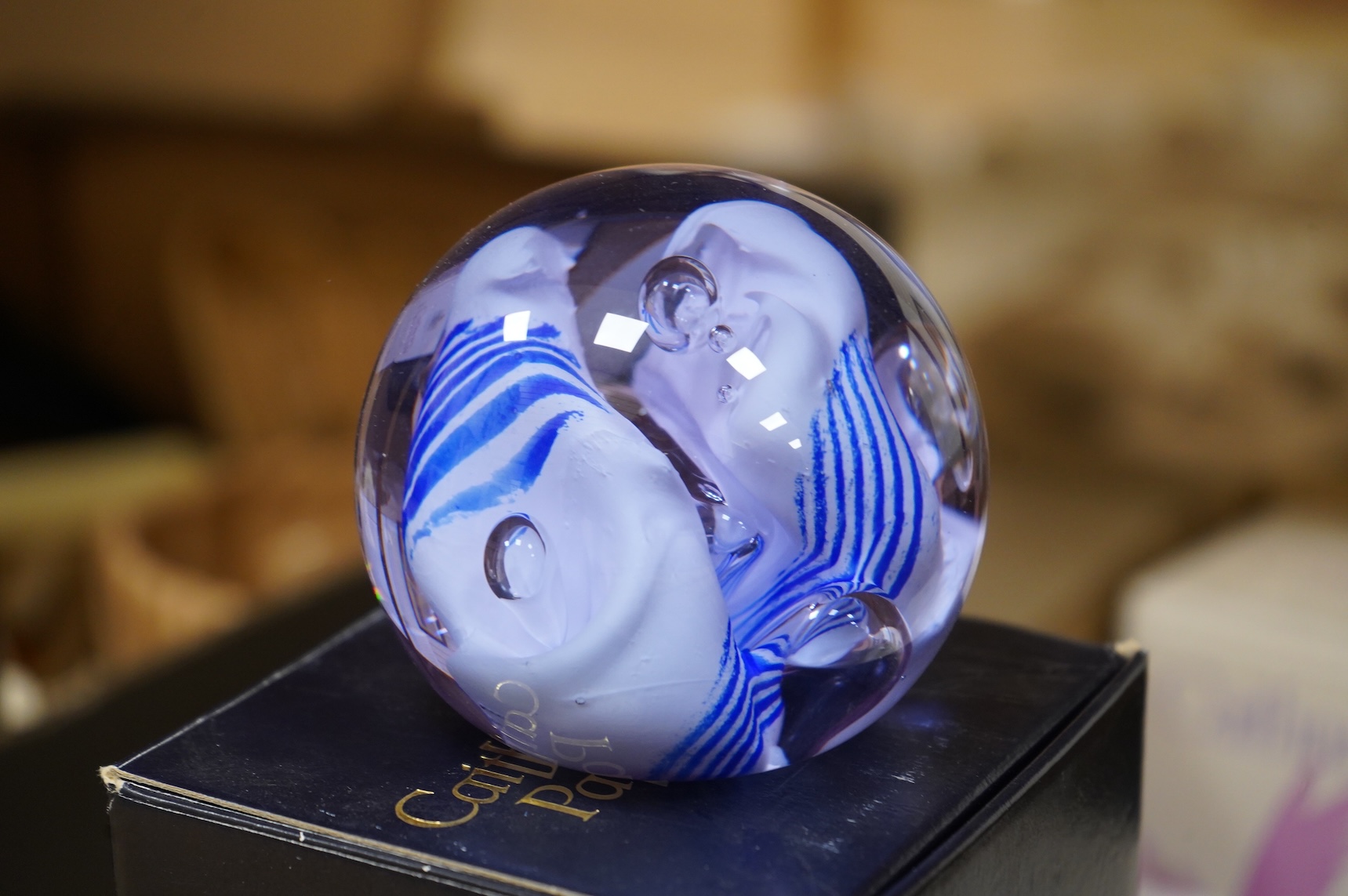 A collection of Caithness glass paperweights